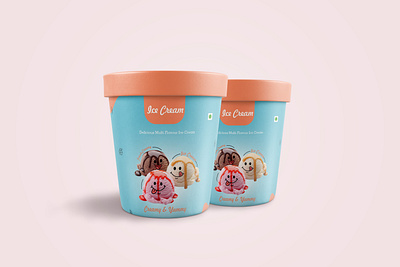 Ice Cream Packaging branding graphic design logo