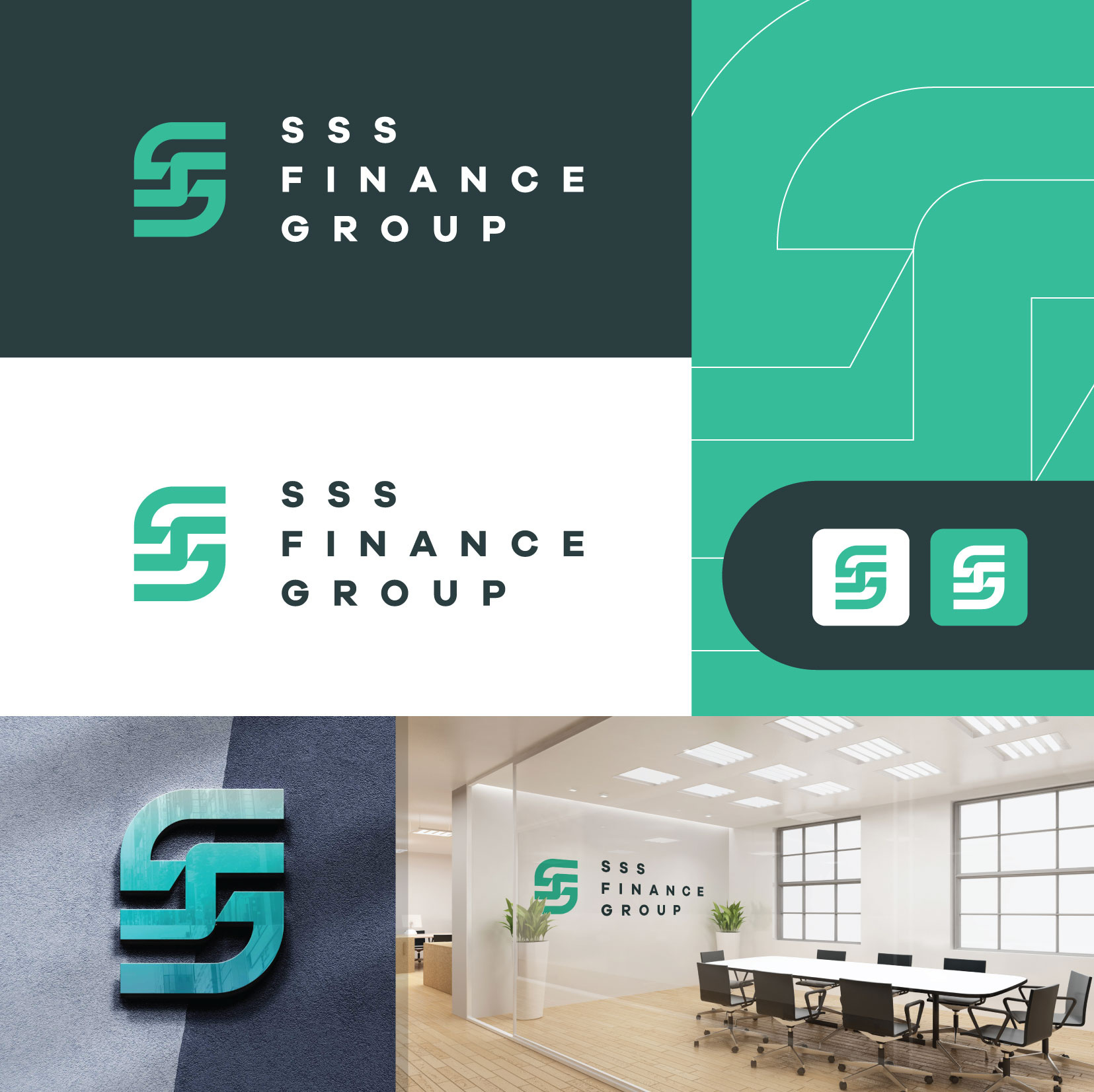 SSS Finance Group Unused Logo Design ahsan alvi alvi studio csg financial logo logo branding logo presentation s letter logo sc letter sg letter logo ss logo strategic branding