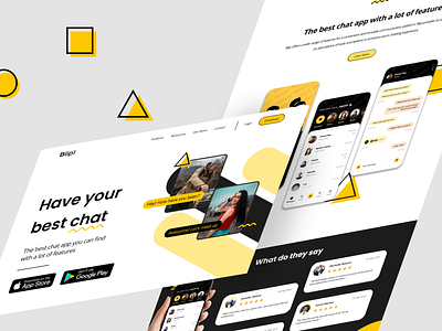 Chat App Design chat dailyux design landing page ui uiux ux