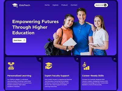 EdoTech - Education Bento UI Design ui design ux design