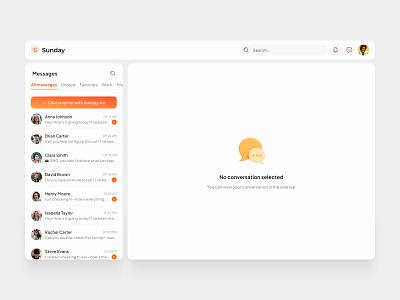 Web Chat ai application chat chat app chating clean interface member message product send ui ux web app web chat
