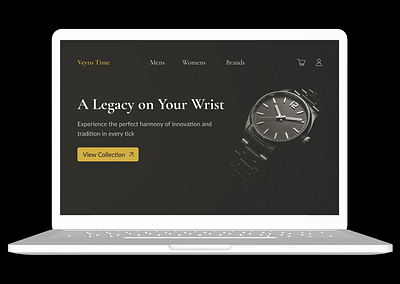 Luxury Watch UI Design branding design graphic design logo typography ui