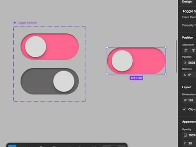 Crafting the perfect toggle switch UI design on Figma ⚡️ animation ui