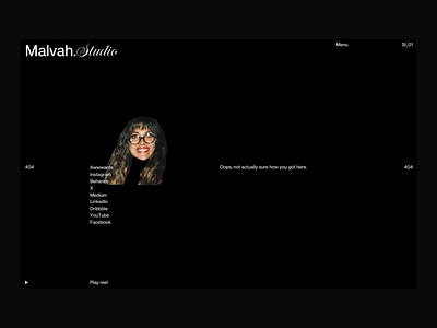 Malvah.Studio 404 agency agency website animation cape town design studio error page funny 404 graphic design layout malvah pinball animation portfolio website south africa studio website typography ui ux web web design