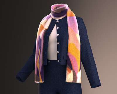Classy Winter Set 3d 3dfashion 3dmodeling animation graphic design illustration