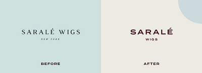Sarale Wigs Rebrand (Passion Project) beige bold confident cream feminine maroon pattern rebrand small business tiffany typography wig