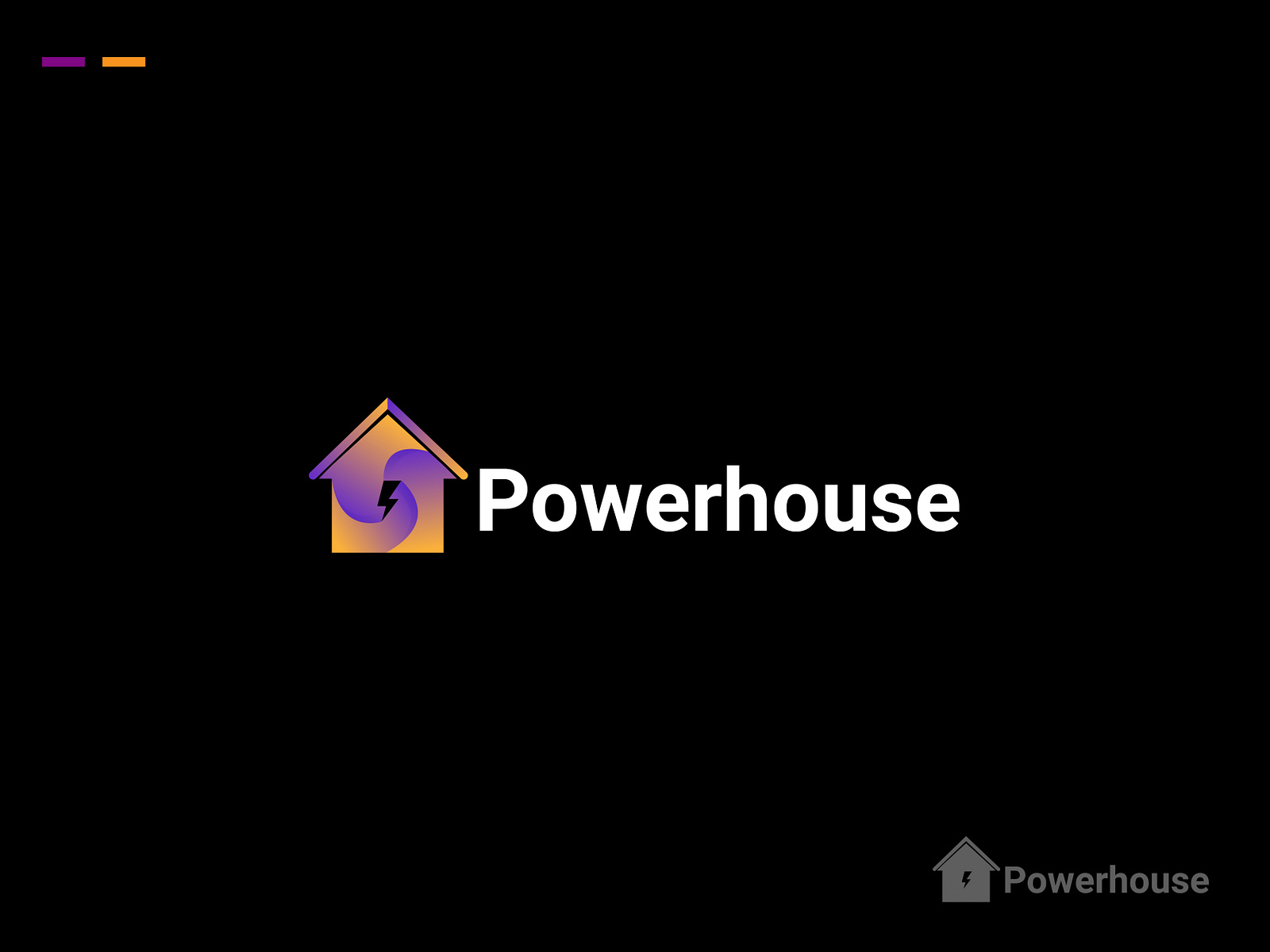 Powerhouse modern 3d logo design logo concept by Mahbub Brand Logo
