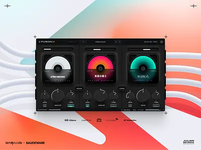 FusionX - VST Plugin Collaborationby Sauceware X Prototype Audio ai audiotool augmented blockchain daw music neural engine tech teenageengineering vibrant vst vst designer web3