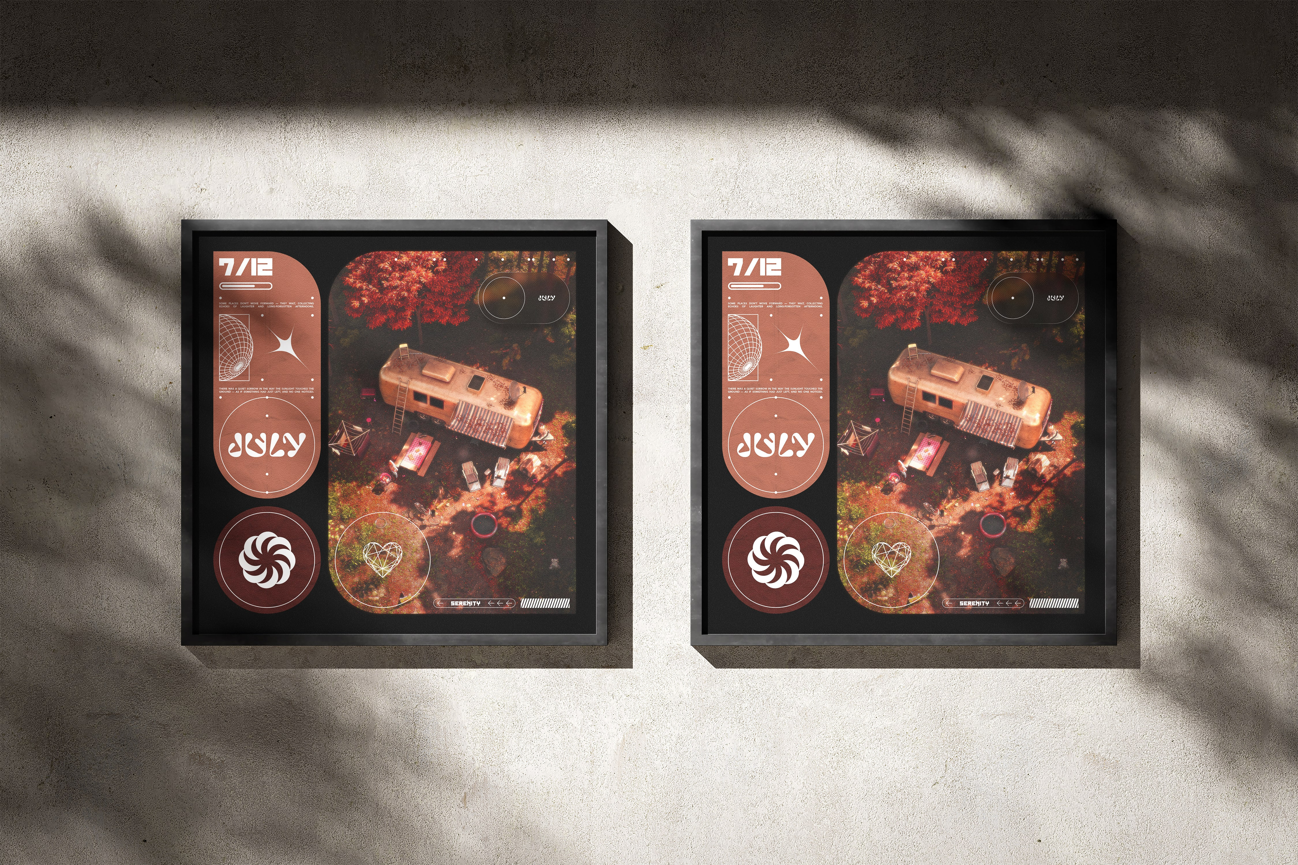 July Poster Design branding design digital art graphic design illustration poster design typography