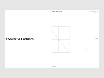Stewart & Partners architects architecture cape town home page hover animation hover interaction interactive website landing page malvah minimal scrolling south africa studio website ui ux web design website