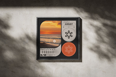 August Poster Design branding design digital art graphic design illustration poster design typography