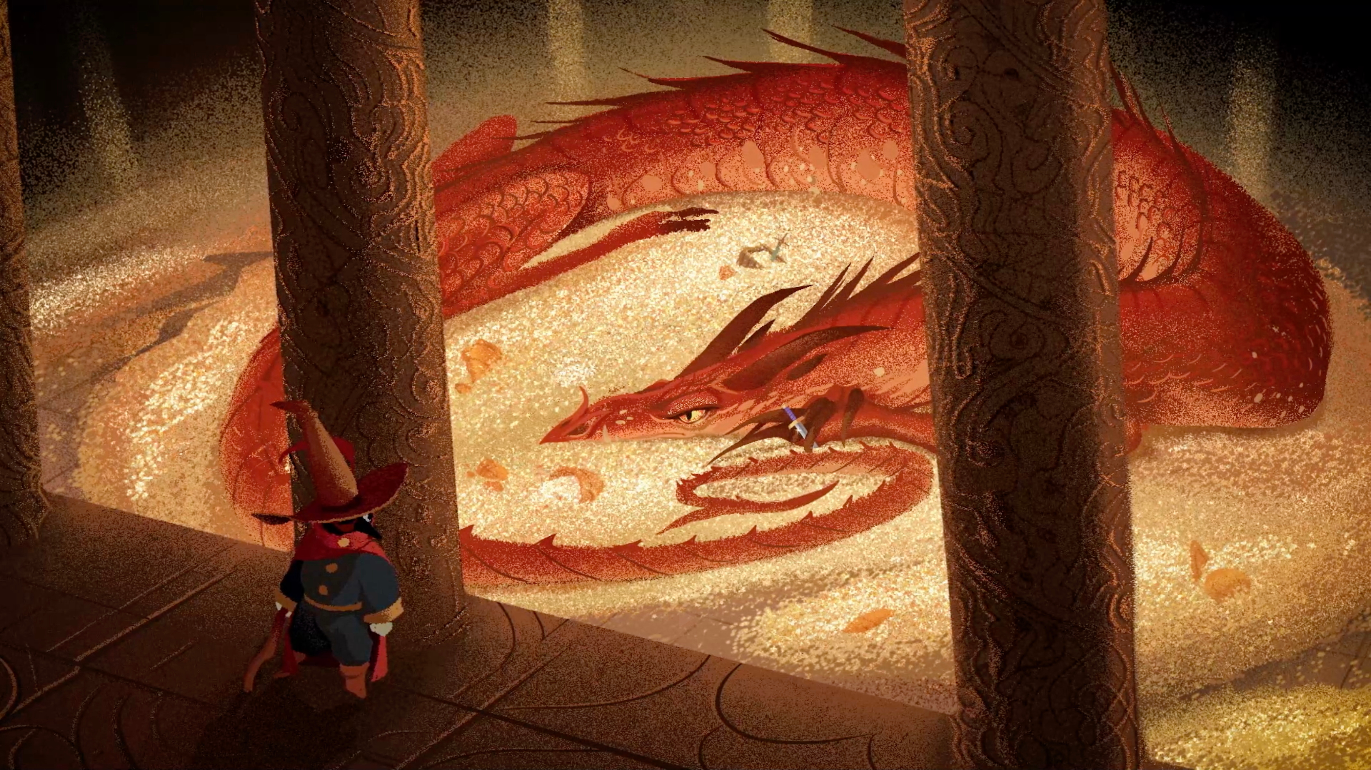A story of bravery adventure aftereffects animation characterdesign digitalart dragon illustration magic motion motiondesign motiongraphics muti sounddesign sword wacomart wizard