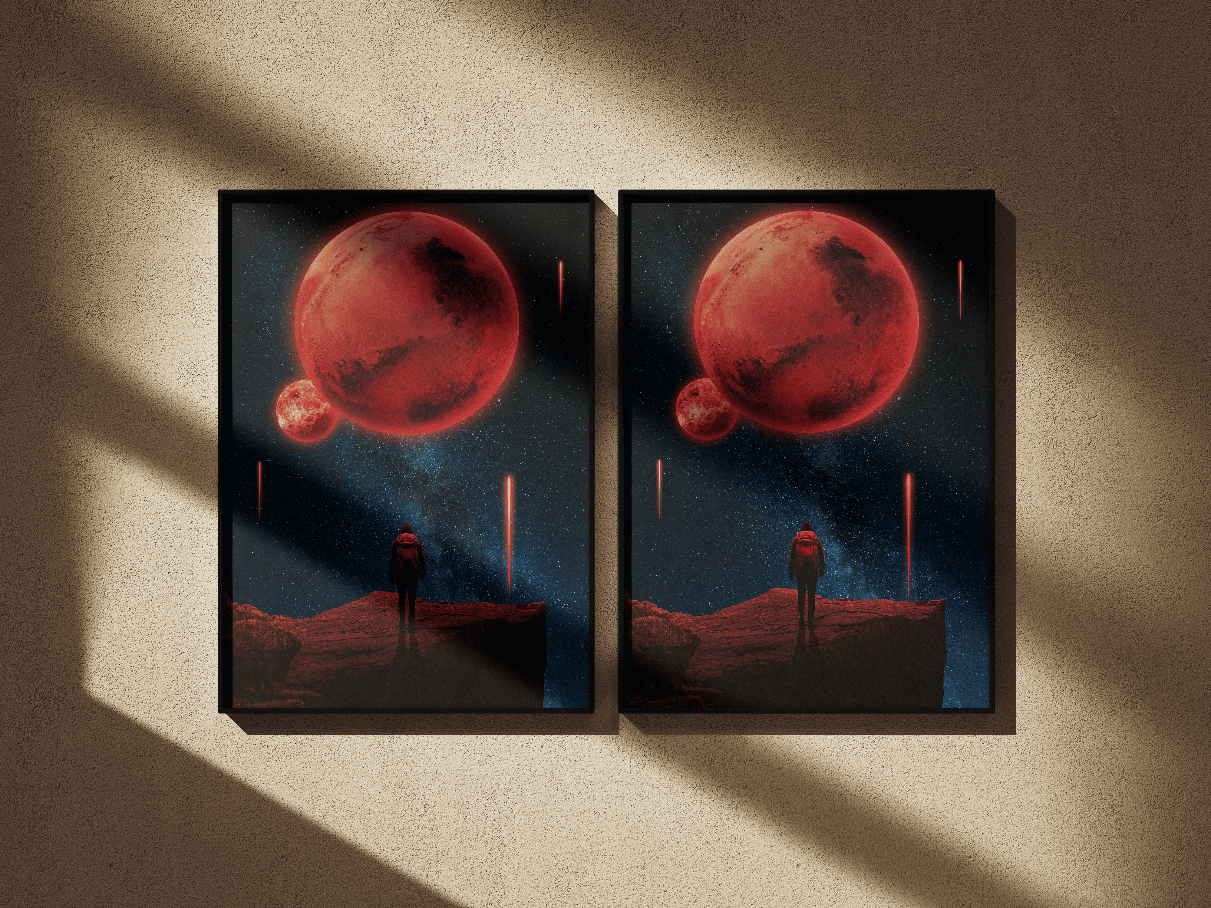 The Red Cycle Portrait Digital Art Animation cosmos design digital art graphic design photo manipulation poster design space universe