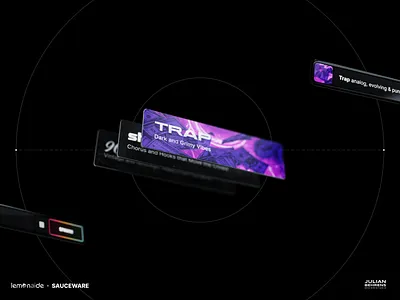 SPAWN - 3D Audio Interface Elements 3d ai music audio audio interface composer flstudio hud interface spline3d teenagengineering vst vst plugins web3