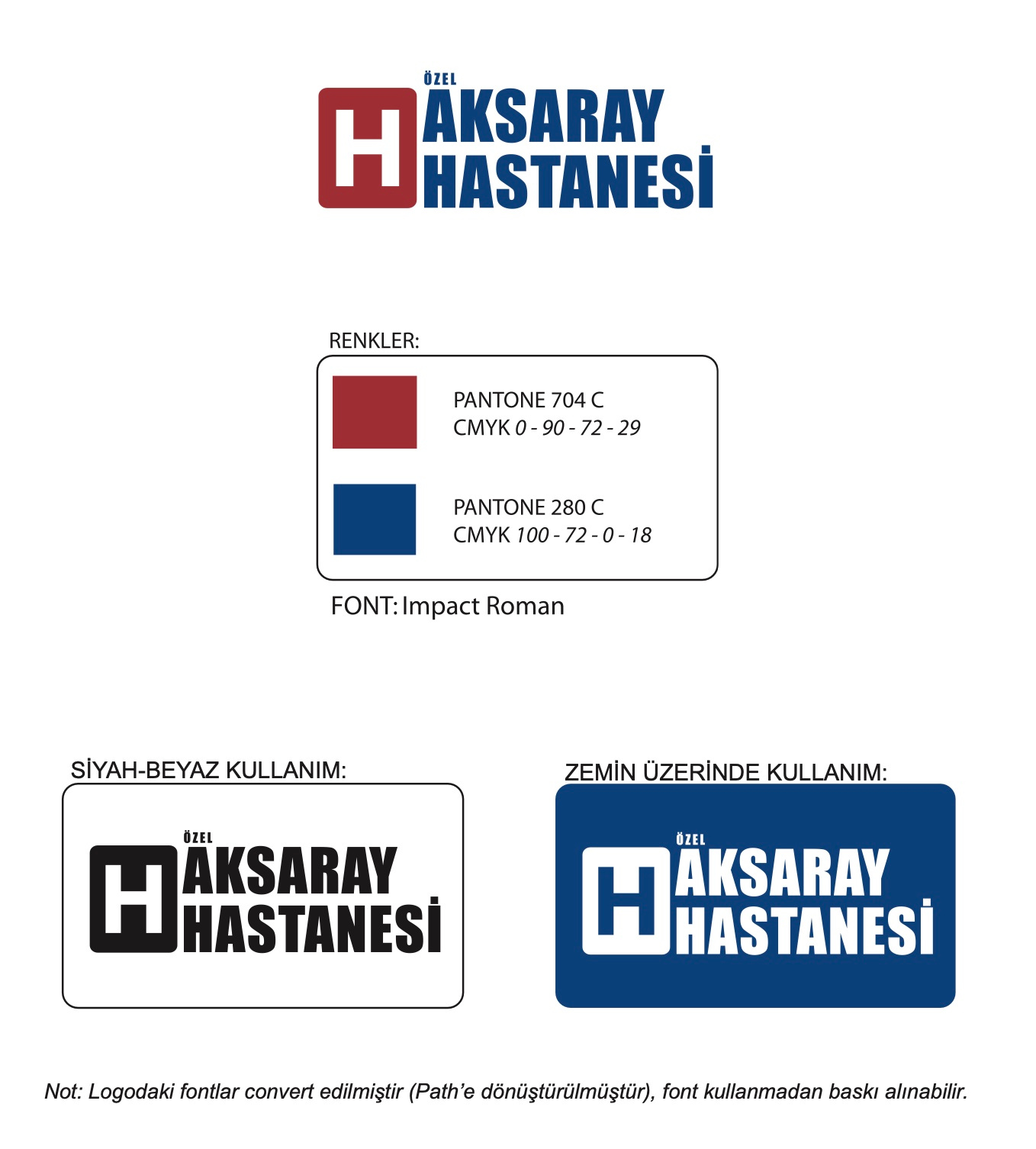 Özel Aksaray Hastanesi Logotype branding logo logotype