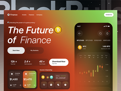 crypto currency web ui design blockchain crypto crypto plarform crypto platform crypto trading crypto wallet crypto web cryptocurrency design ethereum finance finance website ui ux web web design website