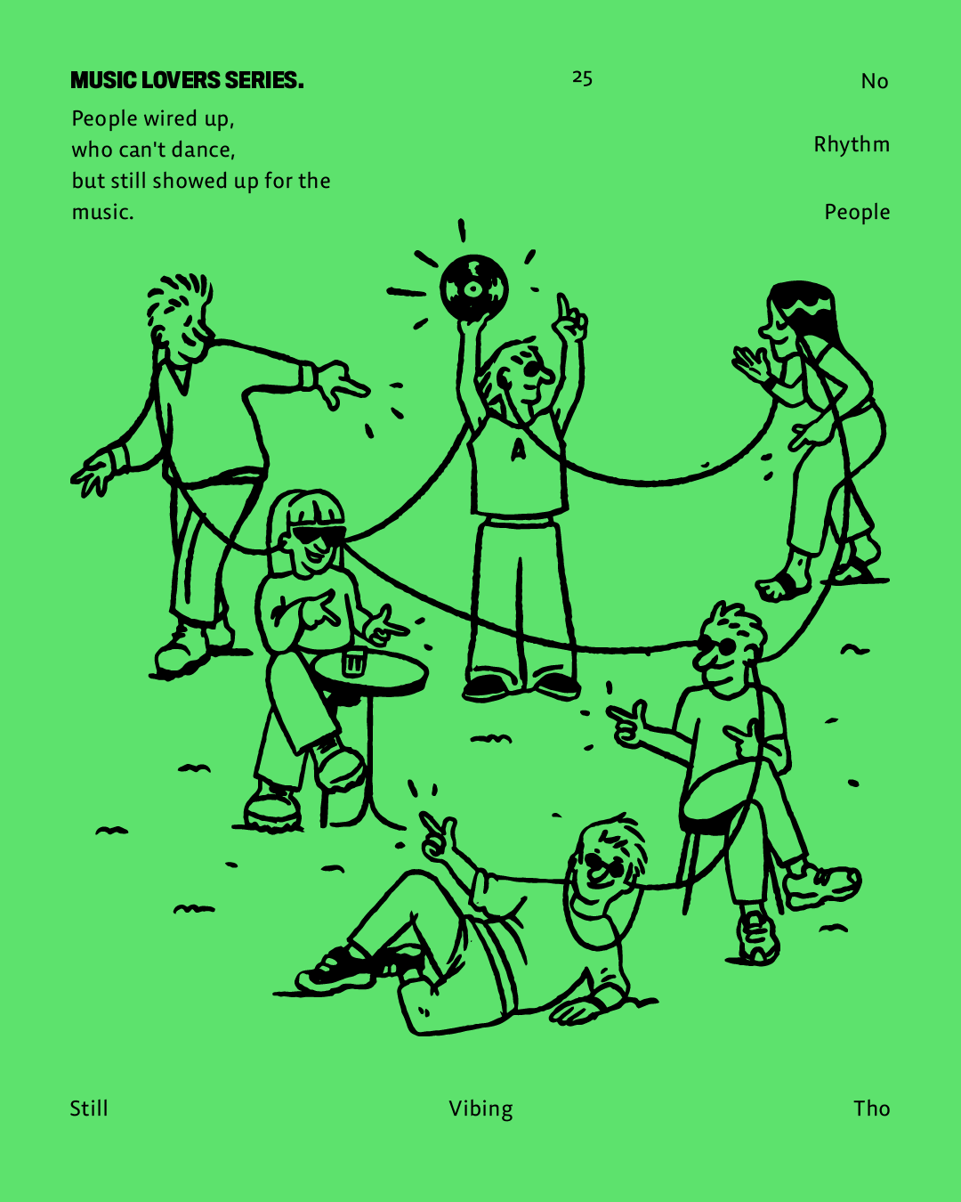 MUSIC LOVERS SERIES 2d art graphic design illustration