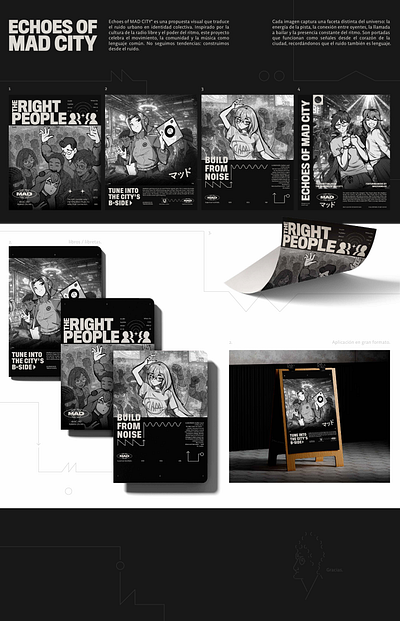 echoes of MAD CITY 2d art anime graphic design illustration