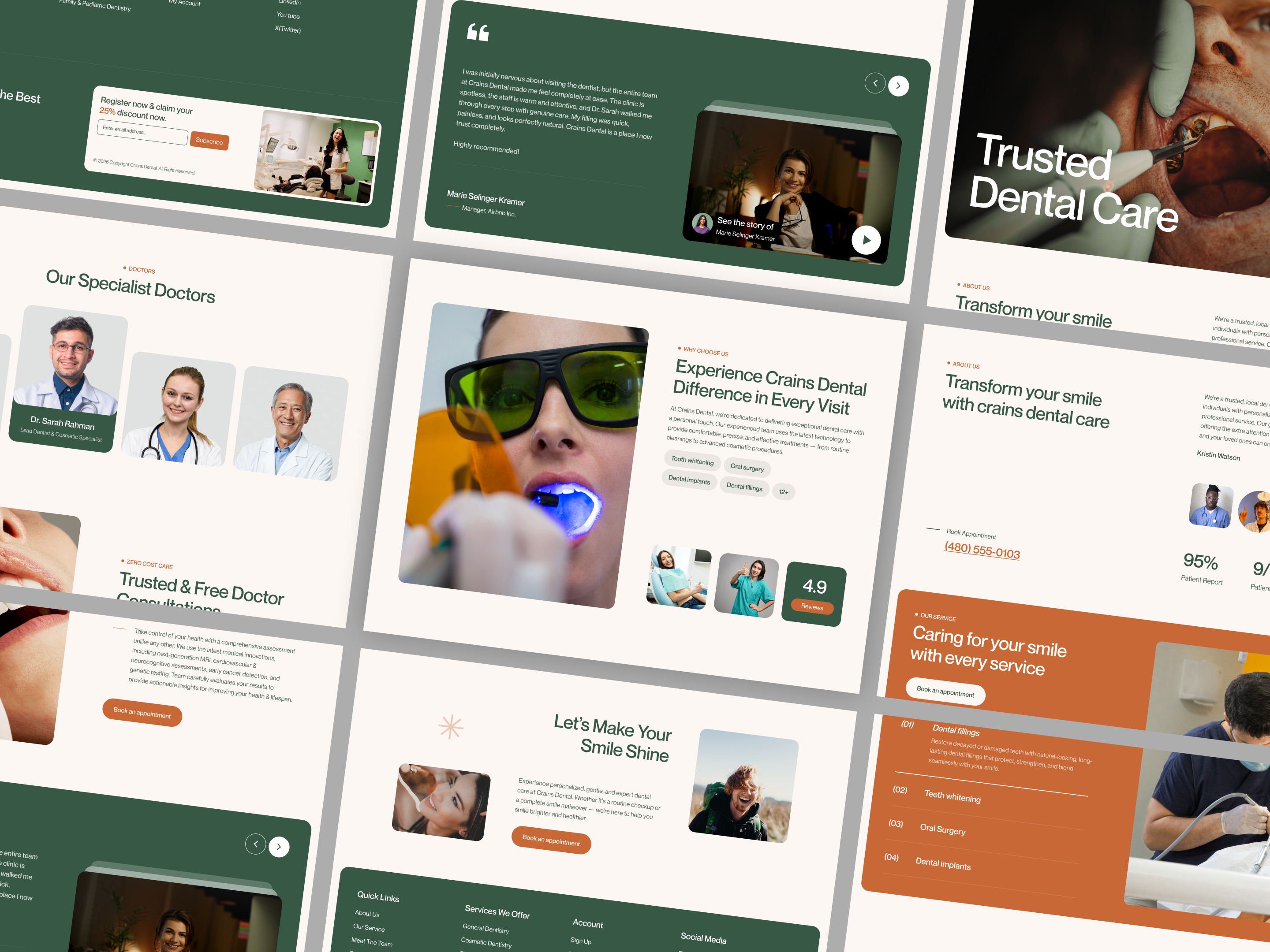 Example of Medical Website UI UX Design Using Figma