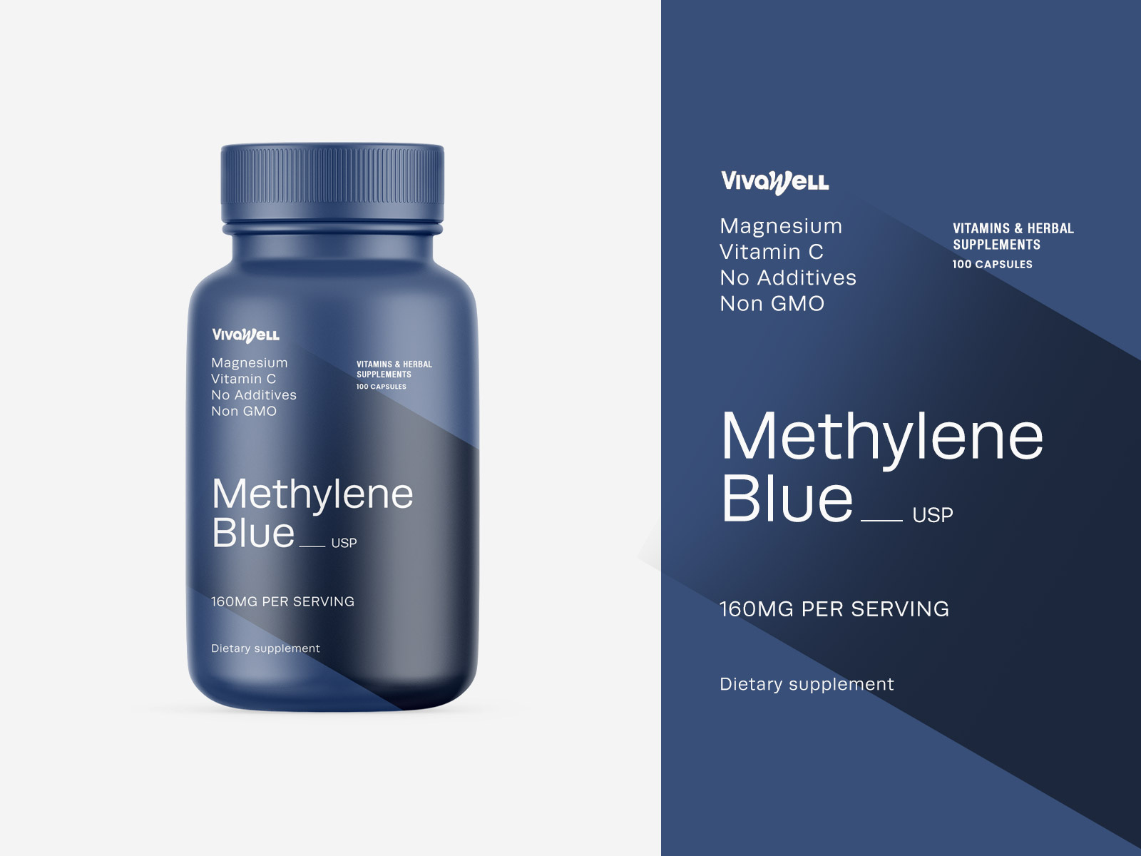Example of Supplement Packaging Design VivaWell