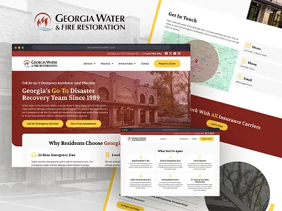 Georgia Water & Fire Restoration - New Website Design & Build