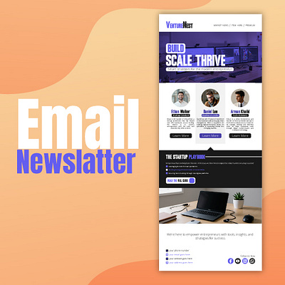 VentureNest Email Newsletter" - Complete Digital Marketing Desig email newslatter graphic design newslatter newslatter design