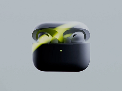 The AirPod Glimpse 3d 3d airpods 3d art 3d art work 3d design 3d model 3d render 3d tech 3d visual airpod airpods clean glimpse light minimalist modern modern design simple tech tech design