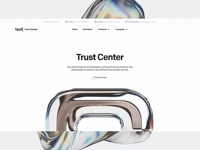 A website concept based on text content. aesthetic design saas ui ux web design website