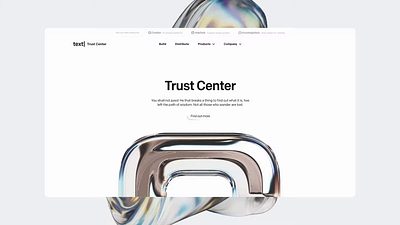A website concept based on text content. aesthetic design saas ui ux web design website