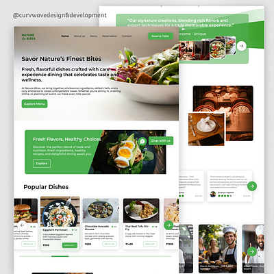 Restaurant Landing Page design figma landingpage ui uidesign uidesigner uiuxdesign uiuxdesigner userinterface website websitedesign websitedesigner