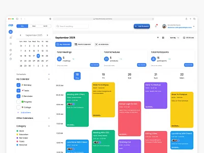 Schedula - Website Calendar calendar calendar website figma ui ui design ui designer uiux uiux design uiuxdesigner ux ux design ux designer web design web designer website calendar