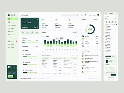 Coinest Dashboard V1 & Transfer Page accoundting app dashboard design figma design figma template finance ui fintech design money transfer no code ui responsive ui transfer page ui components ui dashboard ui inspiration ui showcase ui trends ux finance web app design
