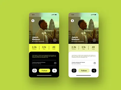 Daily UI 006 - Profile branding graphic design logo ui