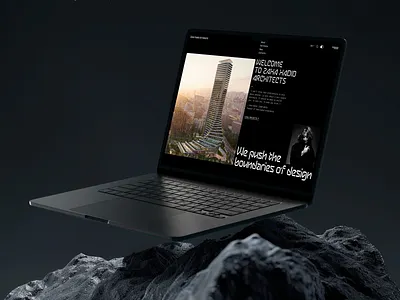 Zaha Hadid Architects. Homepage architectural bureau architecture dark theme homepage redesign concept tilda uxui webdesign website website redesign zaha hadid