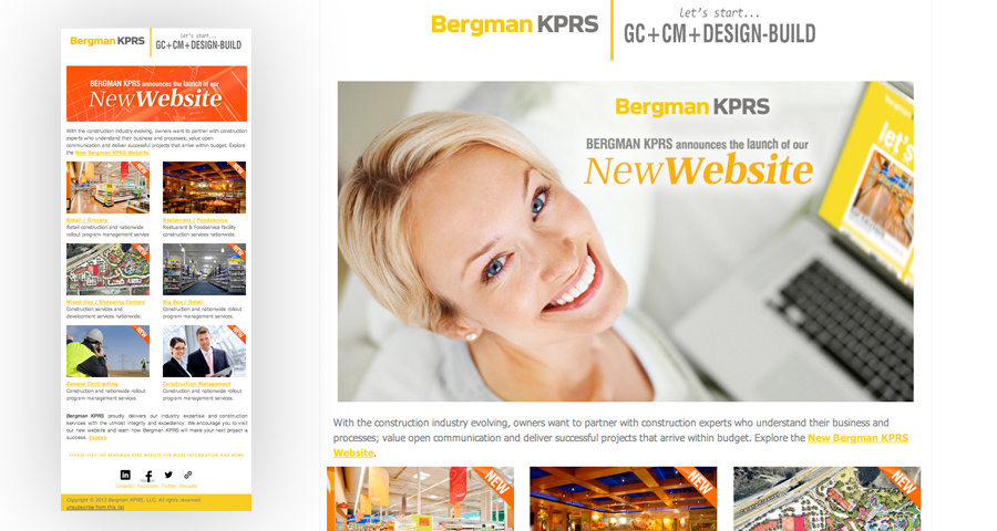 Bergman KPRS branding cms graphic design seo ui