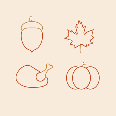 The autumn autumn design graphic design icons illustration simple vector