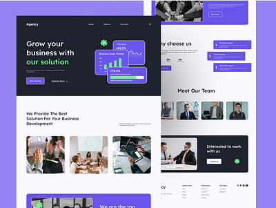 Business consulting website advisor agency agency website business consultation business website consultation firm design home page landing page ui user interface ux website design