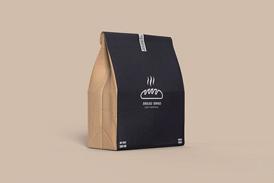 Kraft Paper Bag Mockup for Bread Side branding design food bag food packaging graphic design illustration mockup template packaging mockup packing bag paper box pouch mockup pouch packaging psd mockup realistic mockup