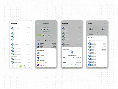 Day 2 Update: Web3 Wallet & DeFi App finance minimalist modern ui ui design wallet web design web3