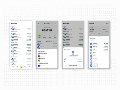 Day 2 Update: Web3 Wallet & DeFi App finance minimalist modern ui ui design wallet web design web3