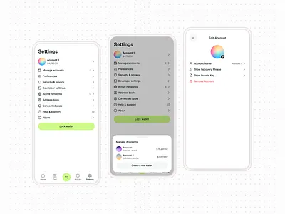 Day 3 Update: Web3 Wallet & DeFi App finance minimalist modern ui ui design wallet web design web3