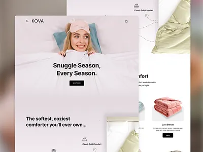 Ecommerce Website UI for Comforter product design ui ui design ui designer ux ux design web design website design