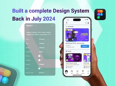 Design System in Figma adobexd app app design branding dashboard design figma illustration interaction interface landing page logo mobileappdesign saas ui ui interface uiux uiux design ux website