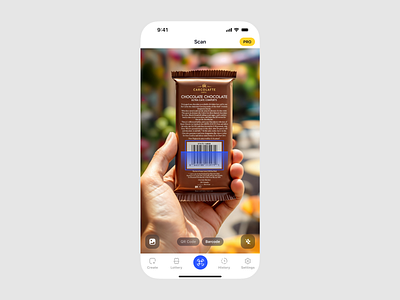 QR Code & Barcode Scanner app clean design mobile mobile app qr qrcode ui ux