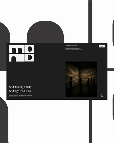 Layout Exploration - MONO Studio animation architecture design experimental graphic design illustration interaction typography ui ux web web design
