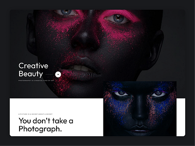 Photography landing page art branding graphic design landing logo photo photostudio ui uiux ux web webpage website