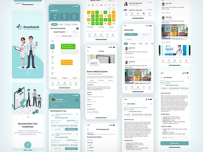 AnstheLink – Smart Job Finder & Posting App ansthelink appdesign diploma apps doctor apps doctor job finder apps dribbble job apps jobapp jobfinder jobsearch mobileapp nurse apps nurse job finder apps uidesign uxdesign