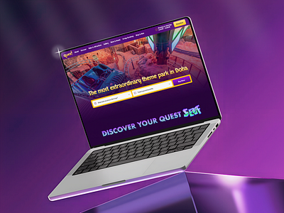 Doha Quest Redesign Concept – Qatar’s First Indoor Theme Park branding clean design design doha entertainment graphic design illustration logo minimal ui mobile app saas ui