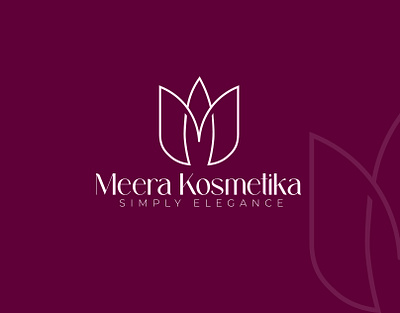 Logo for Meera Kosmetika cosmetics flower m kosmetika lili logo logo logo design logo maroon m flower logo m logo mdrahat467 meera