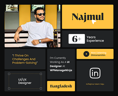 Professional Identity with a Personal Touch branding designer dirbbble figma fluentcrm najmulsaju plugin ui userinterface website wordpress